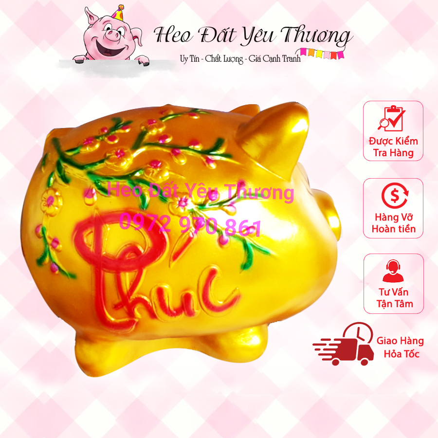 Lợn đất tiết kiệm siêu to khổng lồ siêu đẹp