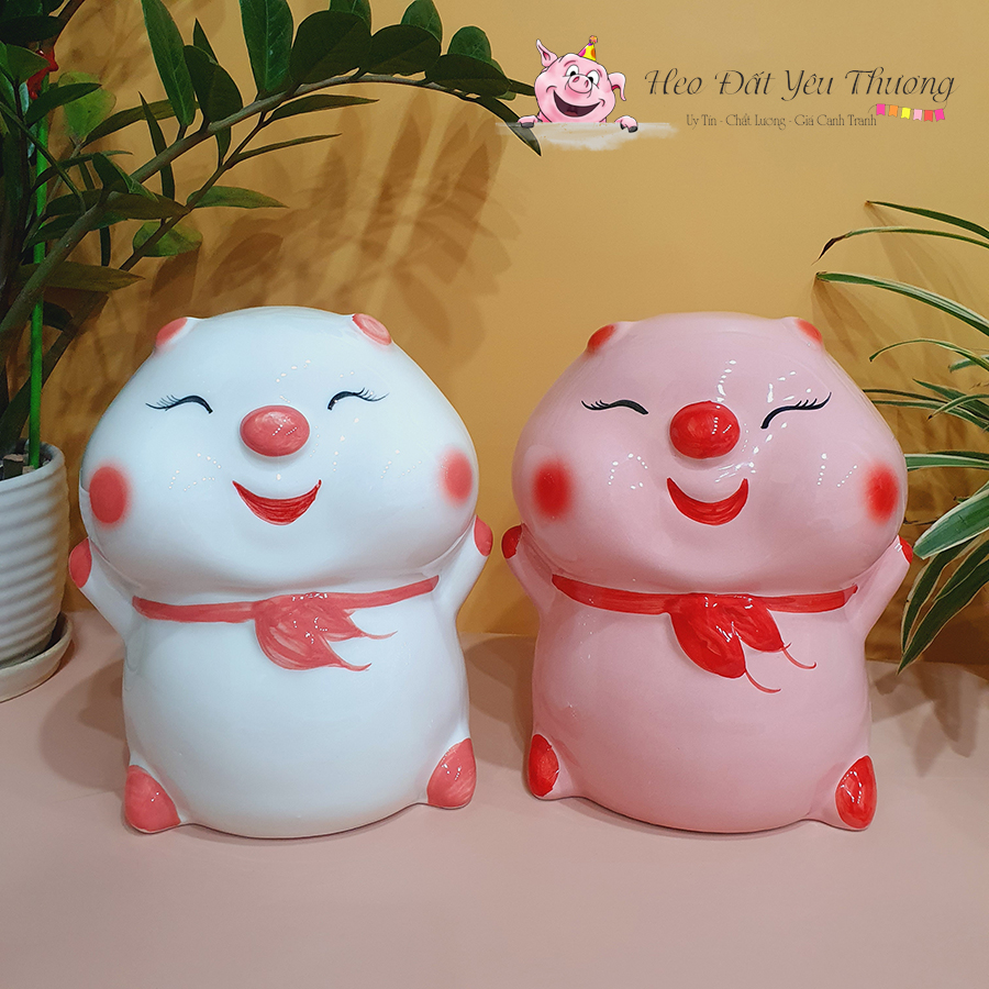 Heo Hoạt Hình Gốm Sứ Tiết Kiệm