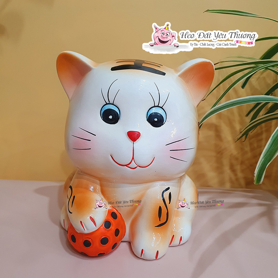 Hổ Ôm Bóng Gốm Sứ Tiết Kiệm
