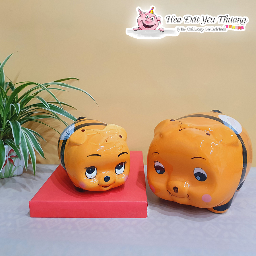 Chú ong vàng tiết kiệm gốm sứ