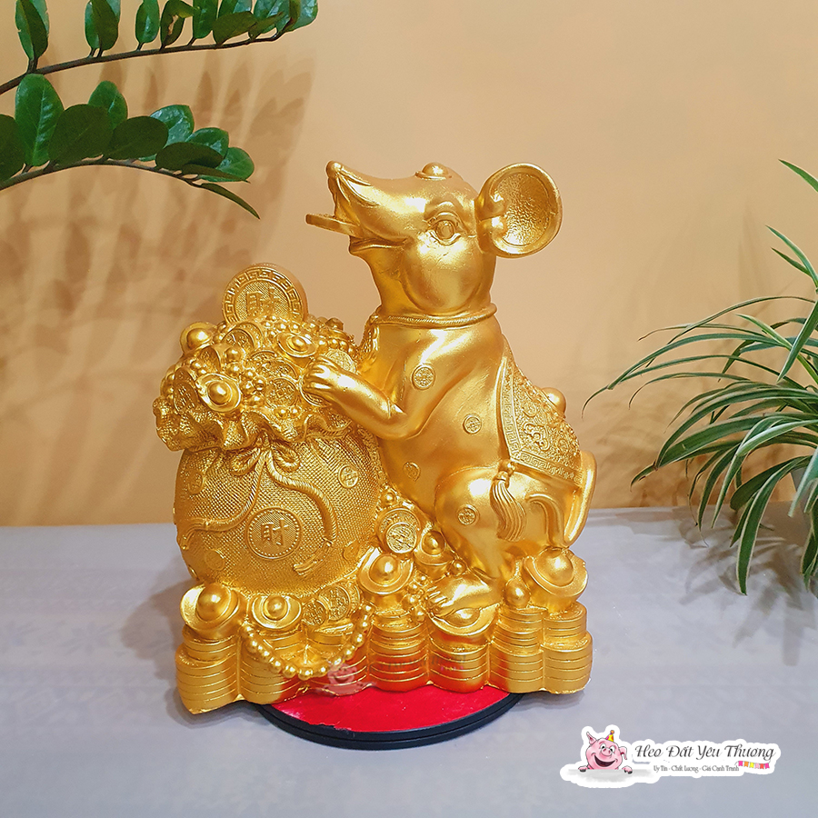 Chuột vàng may mắn tiết kiệm tiền