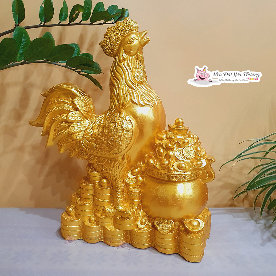 Ống tiết kiệm gà vàng may mắn size to