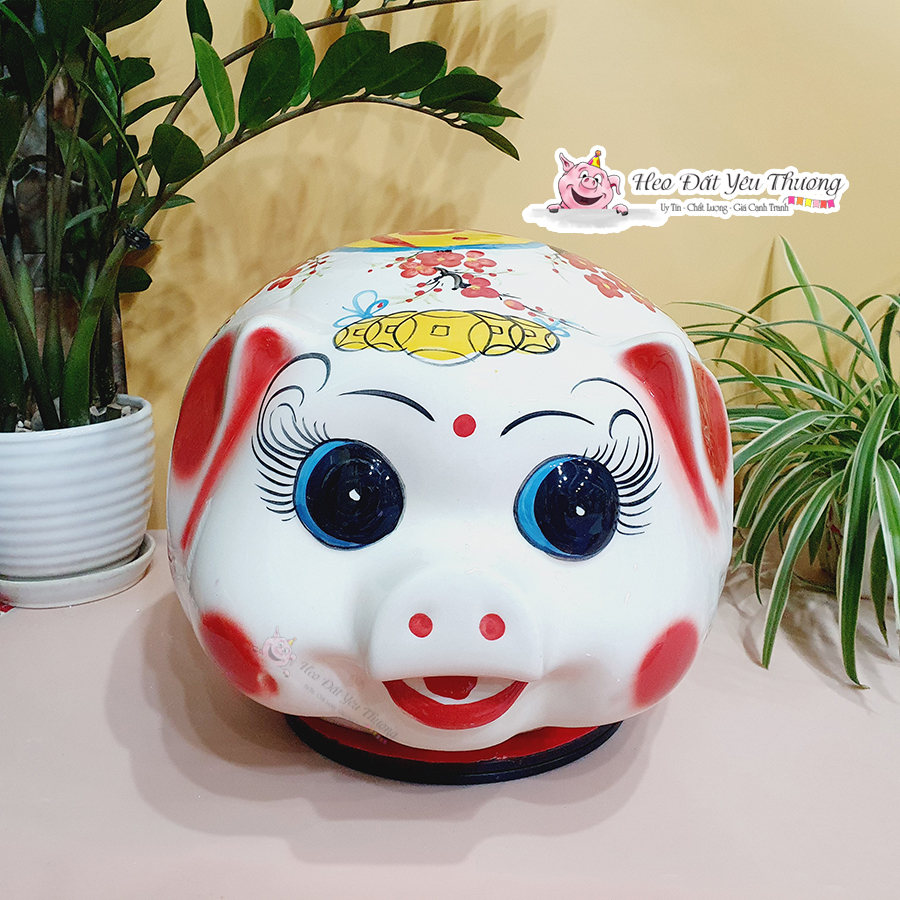 Heo bóng gốm sứ to đại size 6