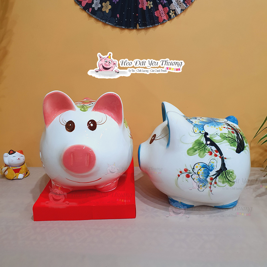 Heo sữa gốm sứ tiết kiệm