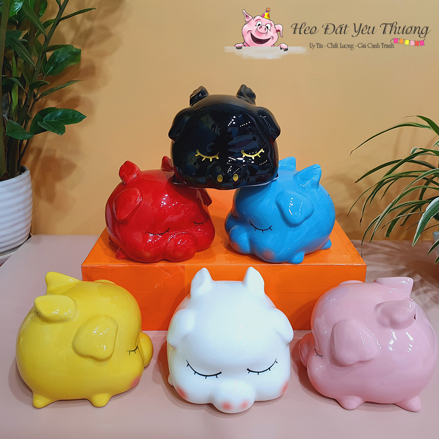 Lợn đất thiên thần gốm sứ